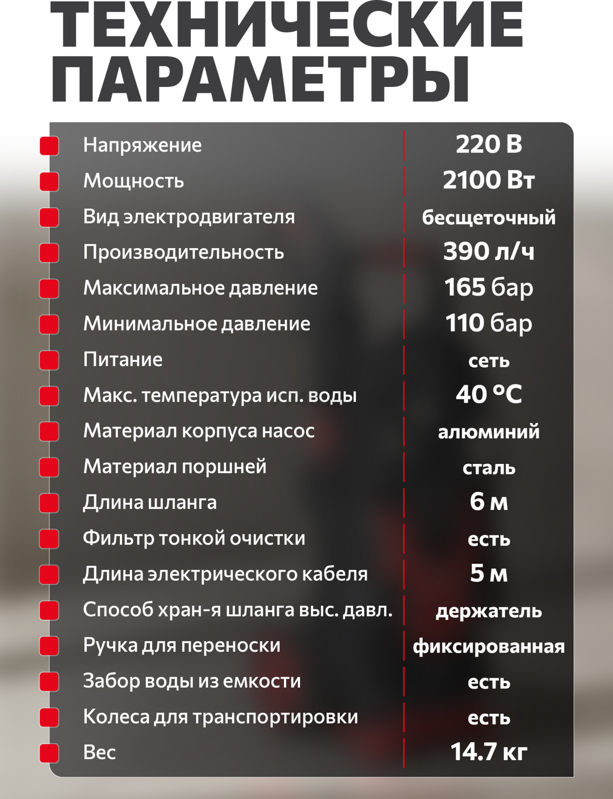 Мойка высокого давления WORTEX PW 1620-2 (2335115) - Фото 14