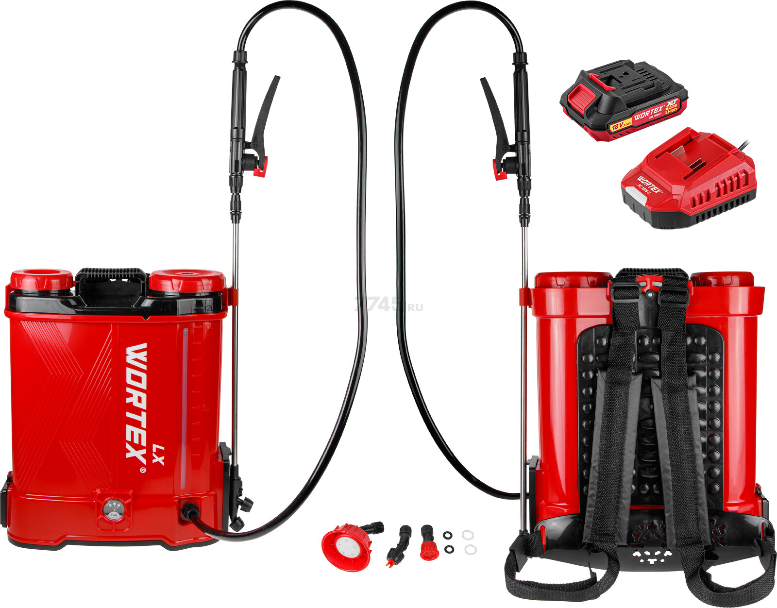 Опрыскиватель ранцевый аккумуляторный WORTEX LX KS 1220-1 Li ALL1 XLT SET (2335133) - Фото 10