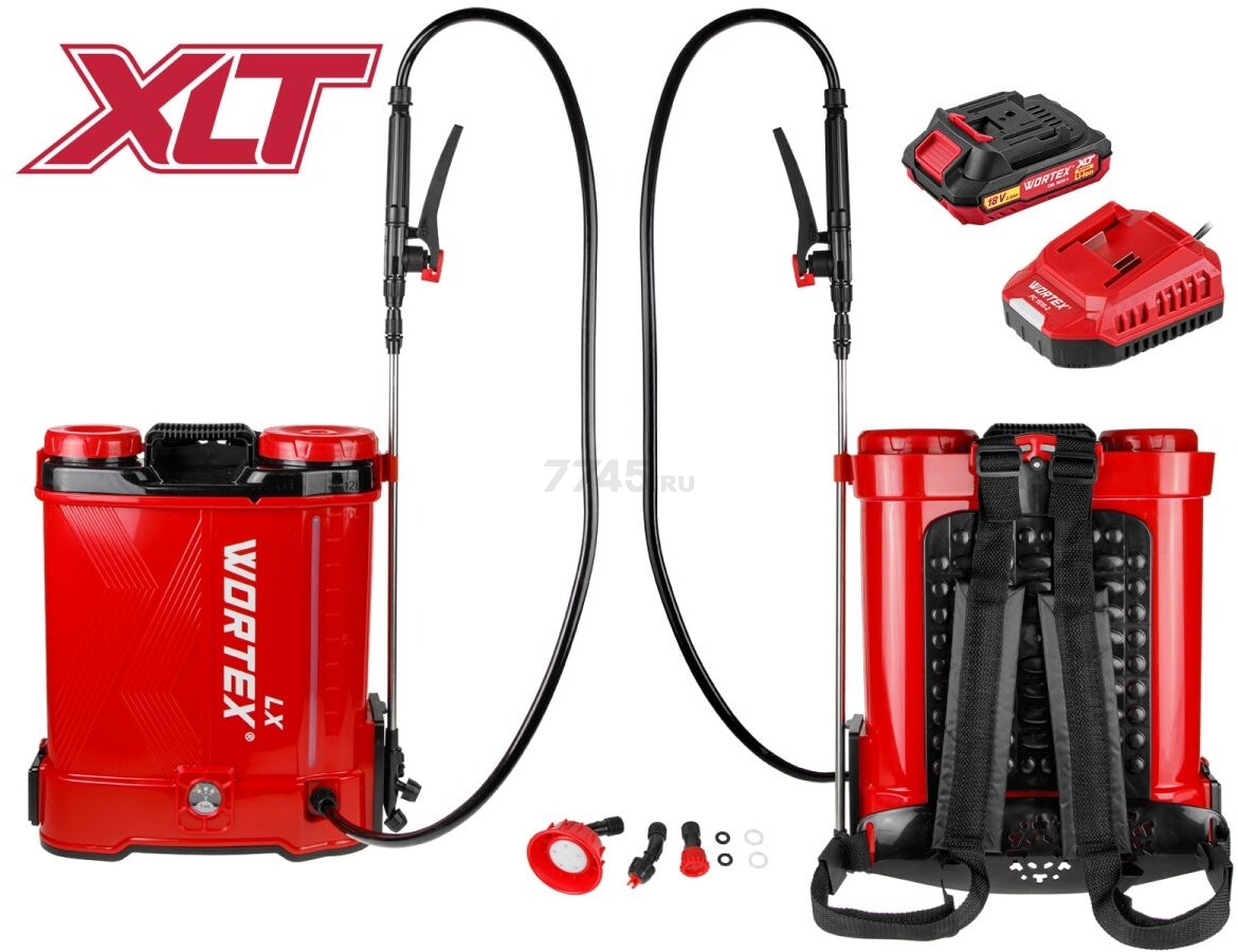 Опрыскиватель ранцевый аккумуляторный WORTEX LX KS 1220-1 Li ALL1 XLT SET (2335133) - Фото 11