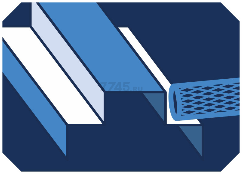 Борфреза твердосплавная цилиндрическая с торцом 12x25 мм STARTUL Expert тип B (SE8701-12) - Фото 2