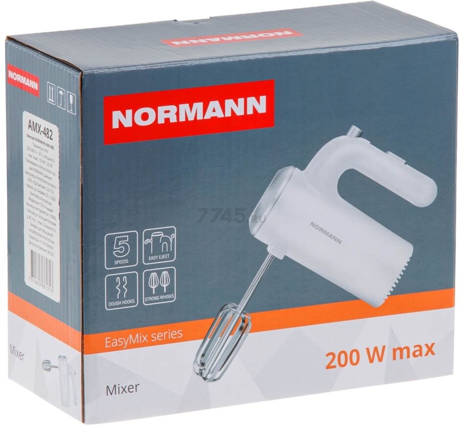 Миксер ручной NORMANN AMX-482 (N16034-7) - Фото 8