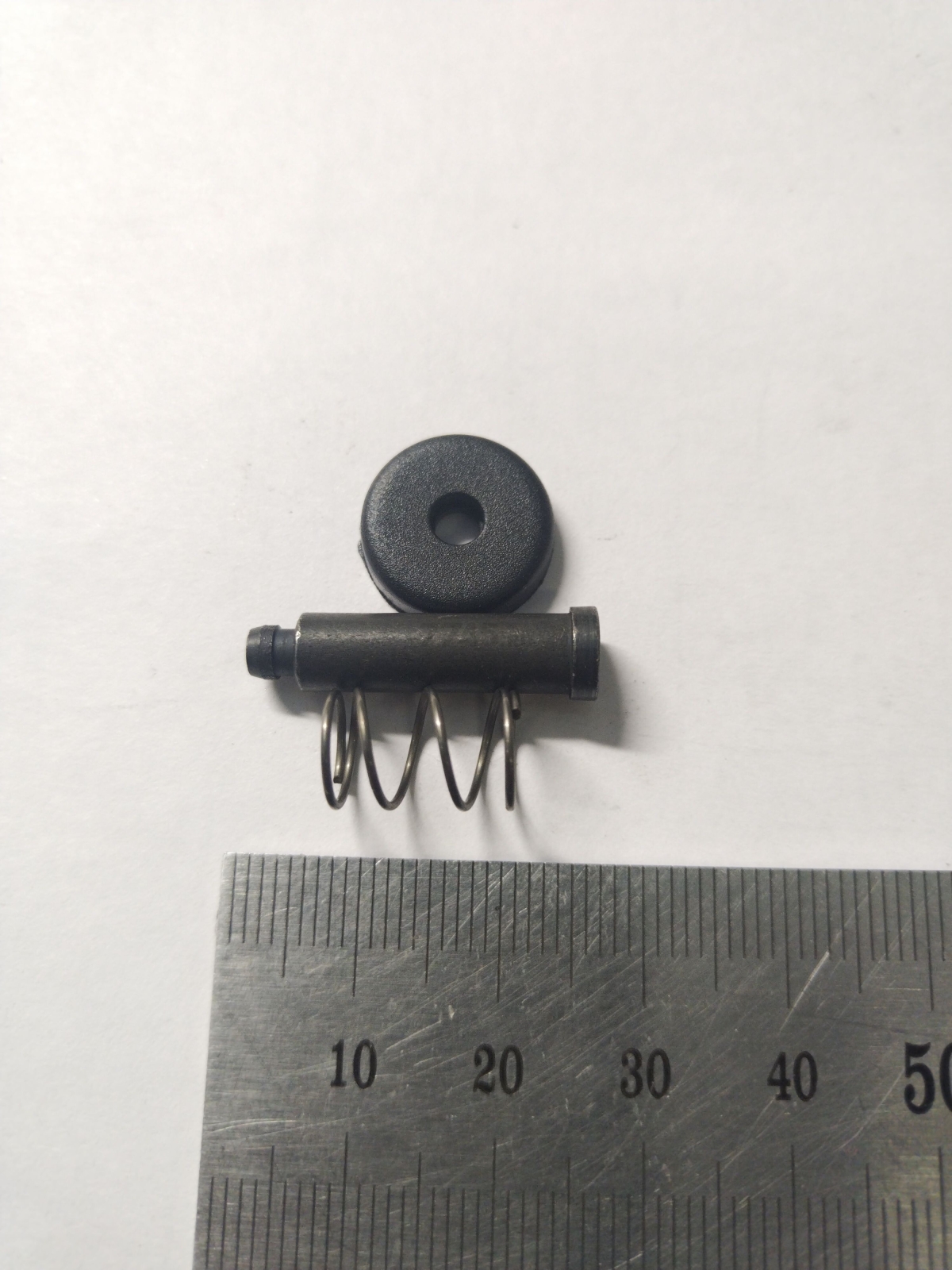 Кнопка стопора с осью в сборе для болгарки WORTEX AG1207-3 (AG1251-10+13+14) - Фото 2