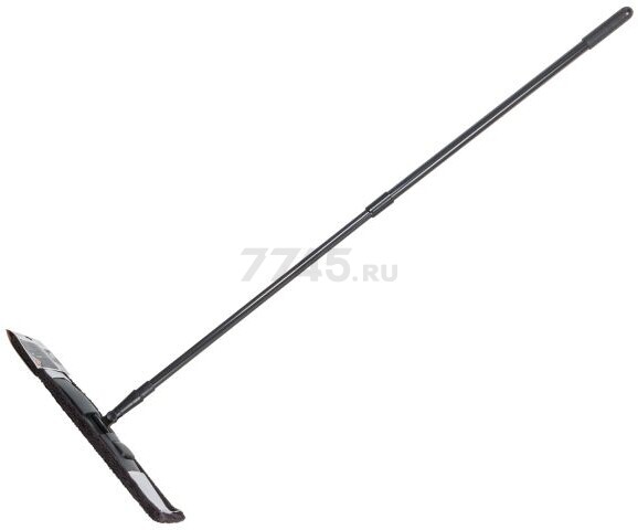 Швабра для пола PERFECTO LINEA с насадкой из микрофибры черная (43-435141)