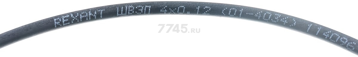 Шнур ШВЭП 4x0,12 мм2 REXANT 200 м черный (01-4034) - Фото 5