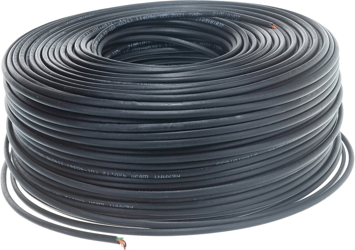 Шнур ШВЭП 4x0,12 мм2 REXANT 200 м черный (01-4034) - Фото 6