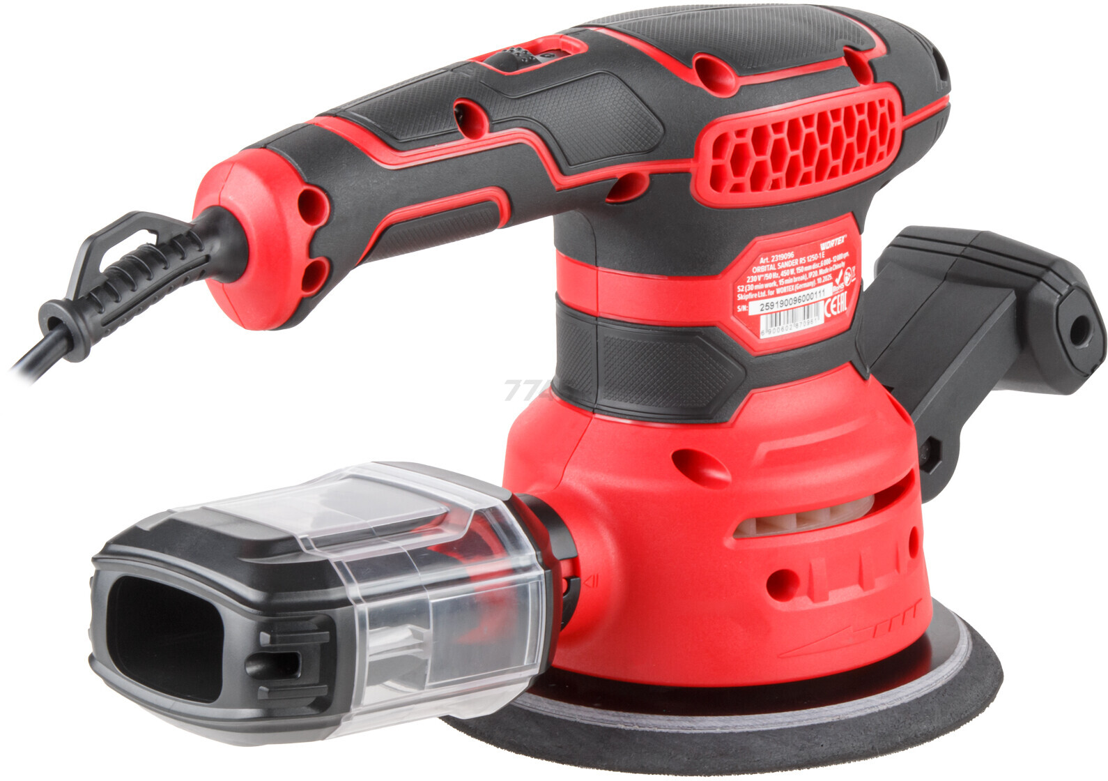 Шлифмашина эксцентриковая (орбитальная) WORTEX RS 1250-1 E (2319096) - Фото 4