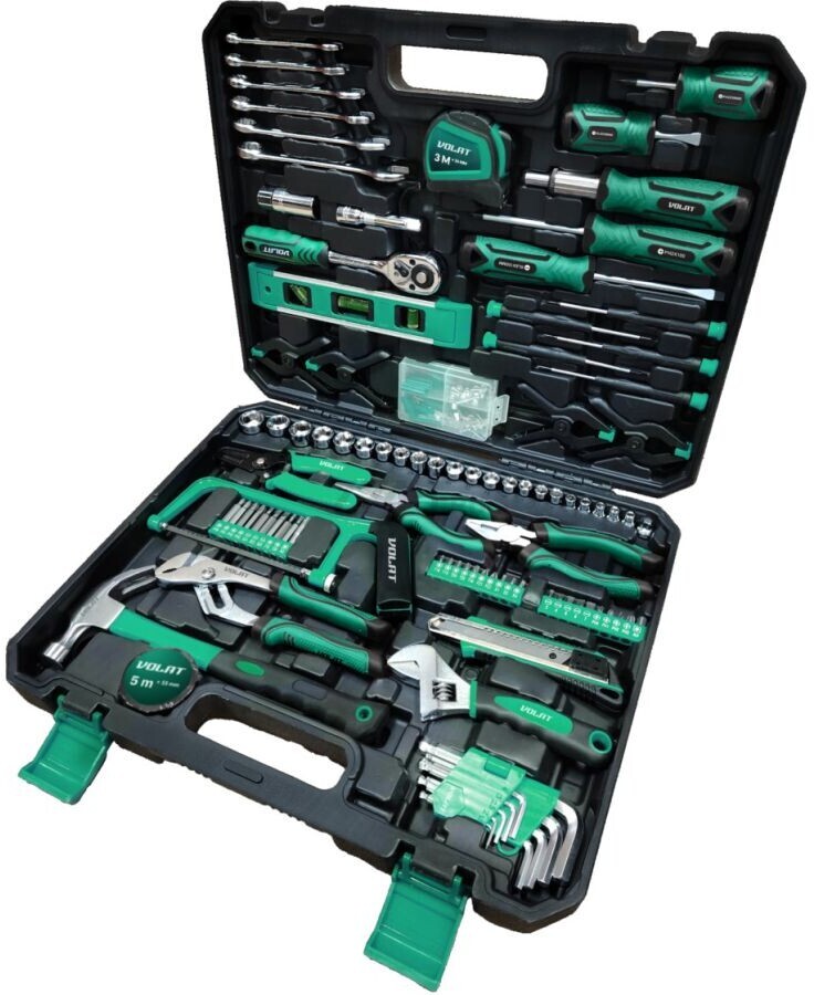 Набор инструментов 1/4", 3/8"  6 граней 168 предметов ВОЛАТ (19610-168)