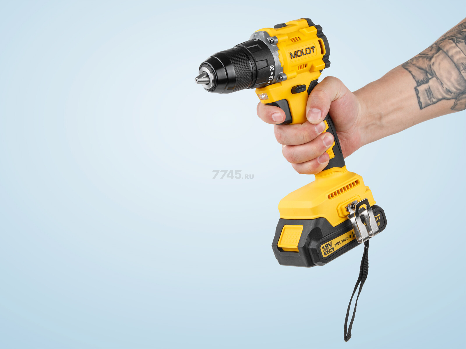 Дрель-шуруповерт аккумуляторная MOLOT MBD 1825 Li XLT Lite SOLO (2318137) - Фото 9