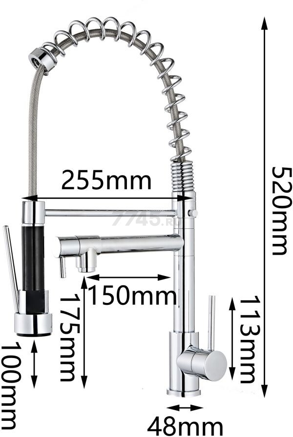 Смеситель для кухни ECONOCE серия 820 (EC0820) - Фото 2