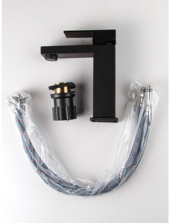 Смеситель для умывальника ECONOCE серия 840 черный (EC0841BL) - Фото 5