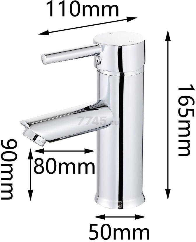 Смеситель для умывальника ECONOCE серия 830 (EC0830) - Фото 2