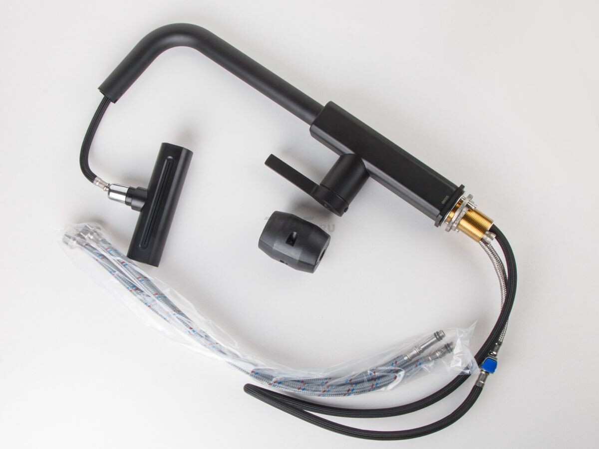 Смеситель для кухни ECONOCE серия 840 черный (EC0824BL) - Фото 5