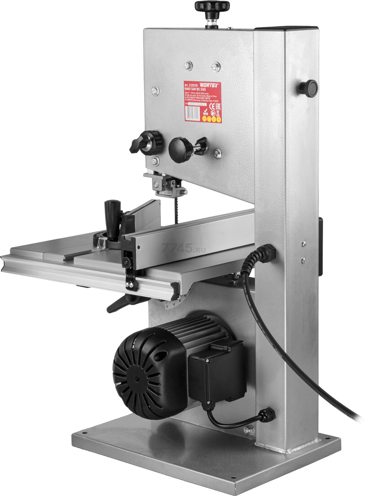 Станок деревообрабатывающий ленточнопильный WORTEX IBS 3585 (2335135) - Фото 4