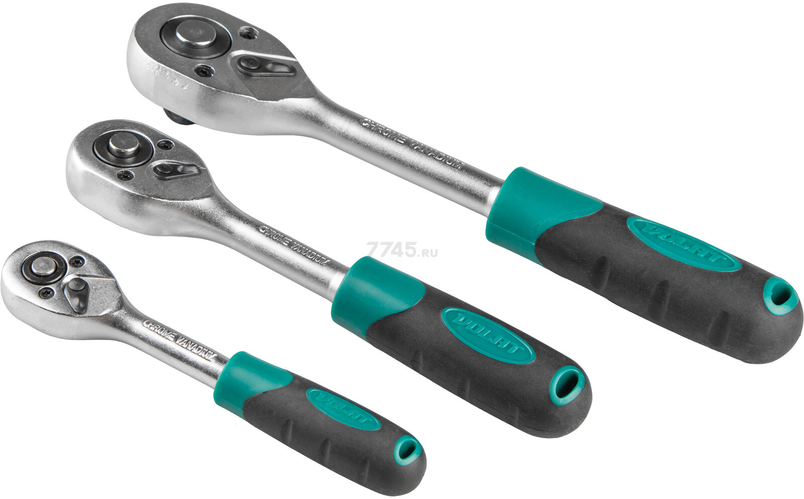 Набор инструментов 1/4", 3/8", 1/2" 6 граней 216 предметов ВОЛАТ (18570-216) - Фото 11