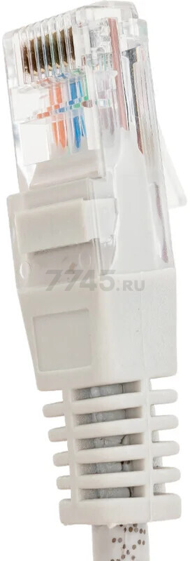 Патч-корд витая пара REXANT U/UTP Cat. 5e 10 м Grey (18-1009) - Фото 4