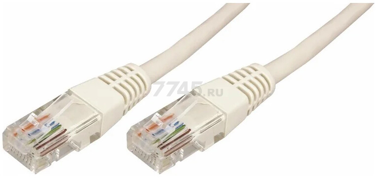 Патч-корд витая пара REXANT U/UTP Cat. 5e 20 м Grey (18-1011) - Фото 2