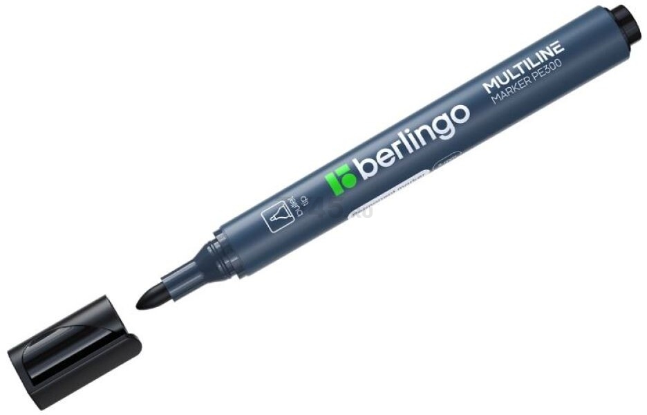Маркер перманентный BERLINGO MULTILINE PE300 черный (BMc_16201)