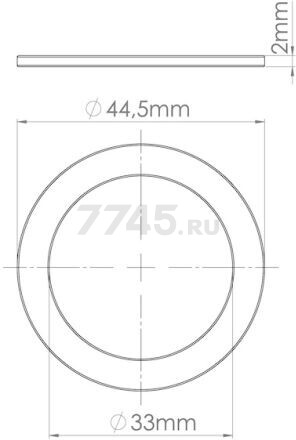 Кольцо уплотнительное плоское 40 мм AV ENGINEERING 5 штук (AVE129756P) - Фото 3