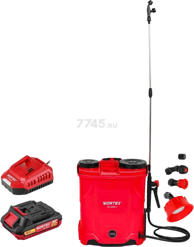 Опрыскиватель ранцевый аккумуляторный WORTEX KS 1220 Li ALL1 XLT SET (2334102)