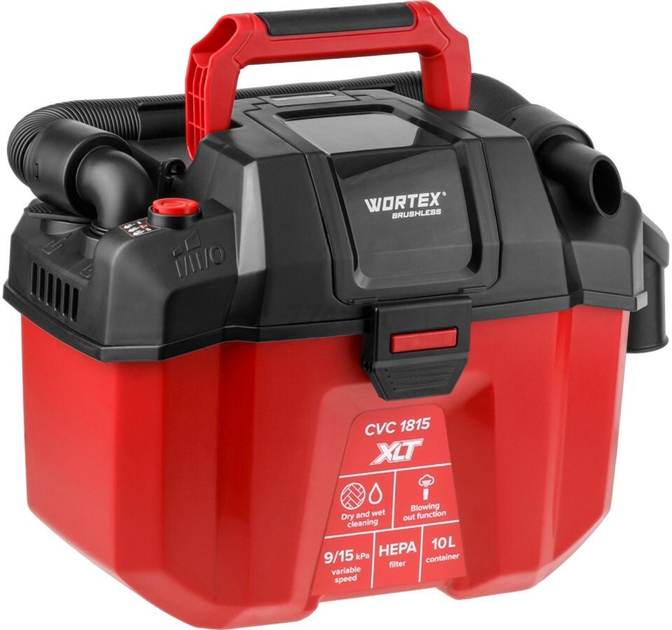 Пылесос строительный аккумуляторный  WORTEX CVC 1815 XLT SET (2334162)