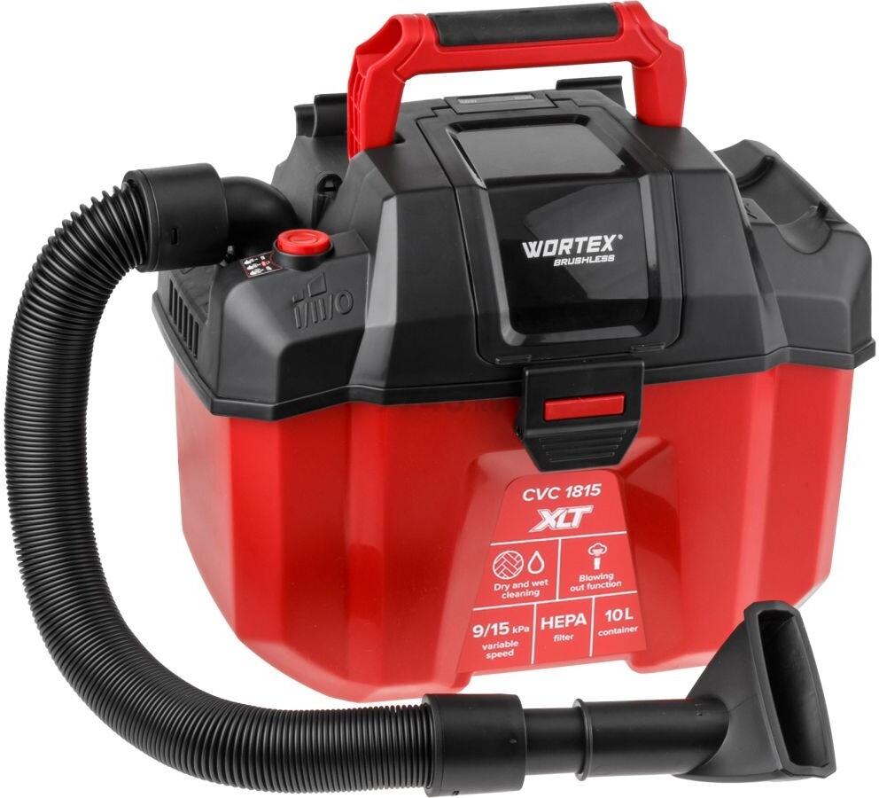 Пылесос строительный аккумуляторный  WORTEX CVC 1815 XLT SET (2334162) - Фото 3
