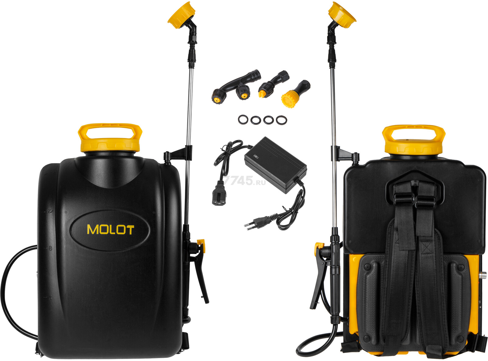 Опрыскиватель ранцевый аккумуляторный 16 л MOLOT MKS 1612 La (2318144) - Фото 2