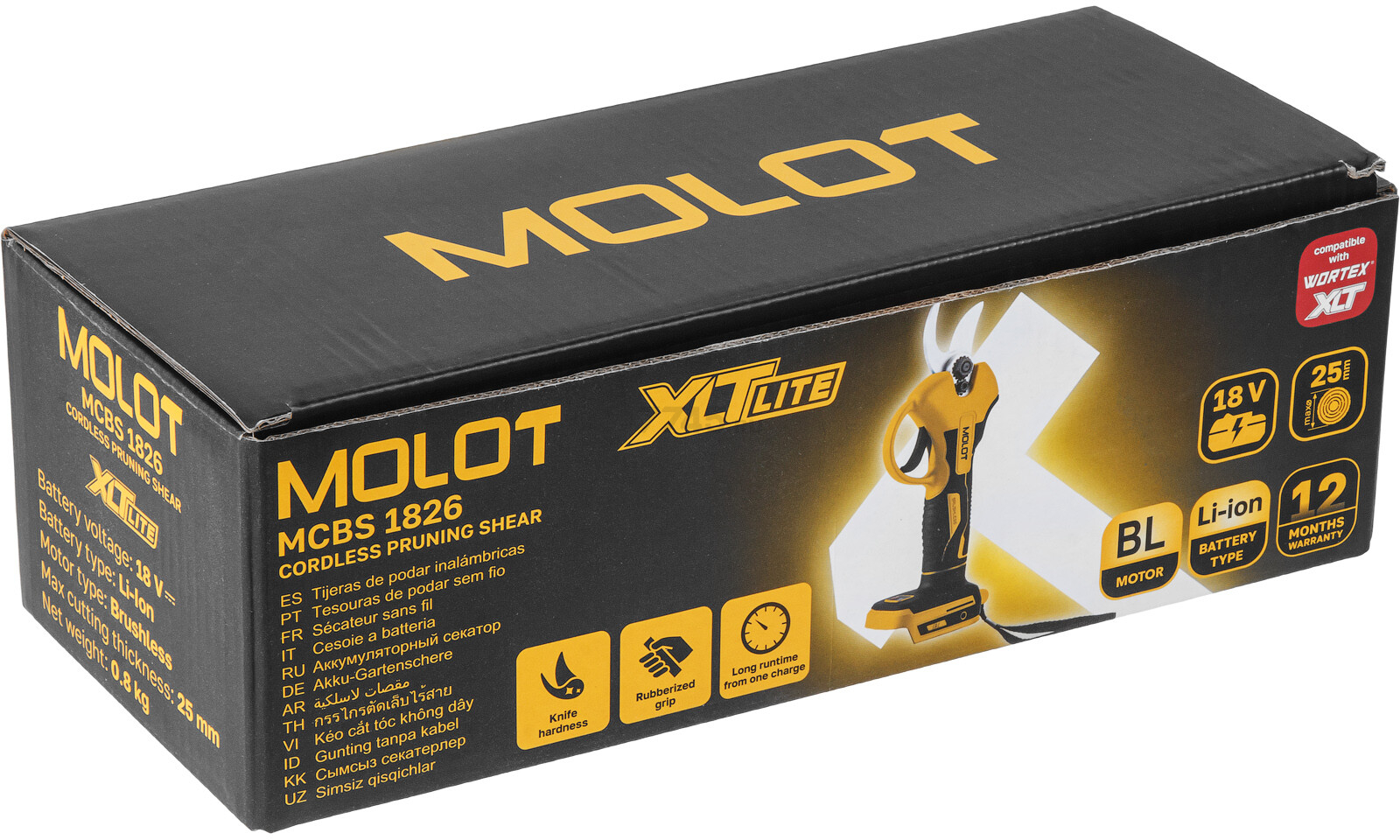 Секатор аккумуляторный MOLOT MCBS 1826 XLT Lite SOLO (2318185) - Фото 7