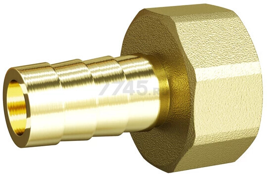 Штуцер латунный 1/2" с внутренней резьбой х 14 мм LD (LD.65.385.1.15x14L)