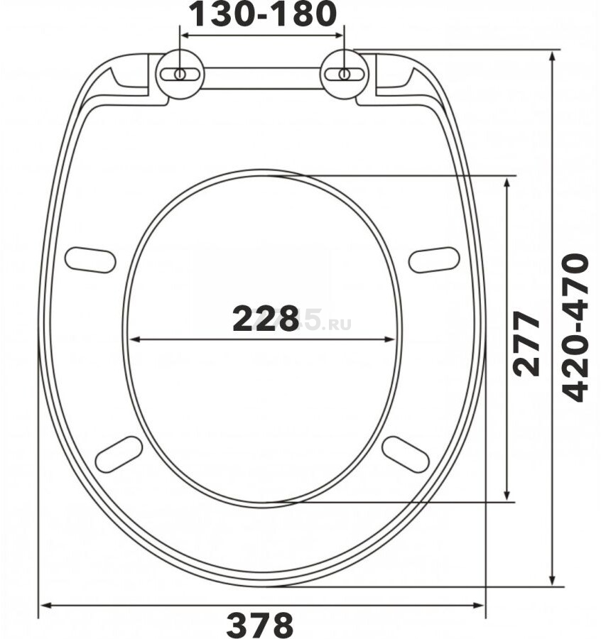 Сиденье для унитаза AV engineering Идея (AVE129624) - Фото 3