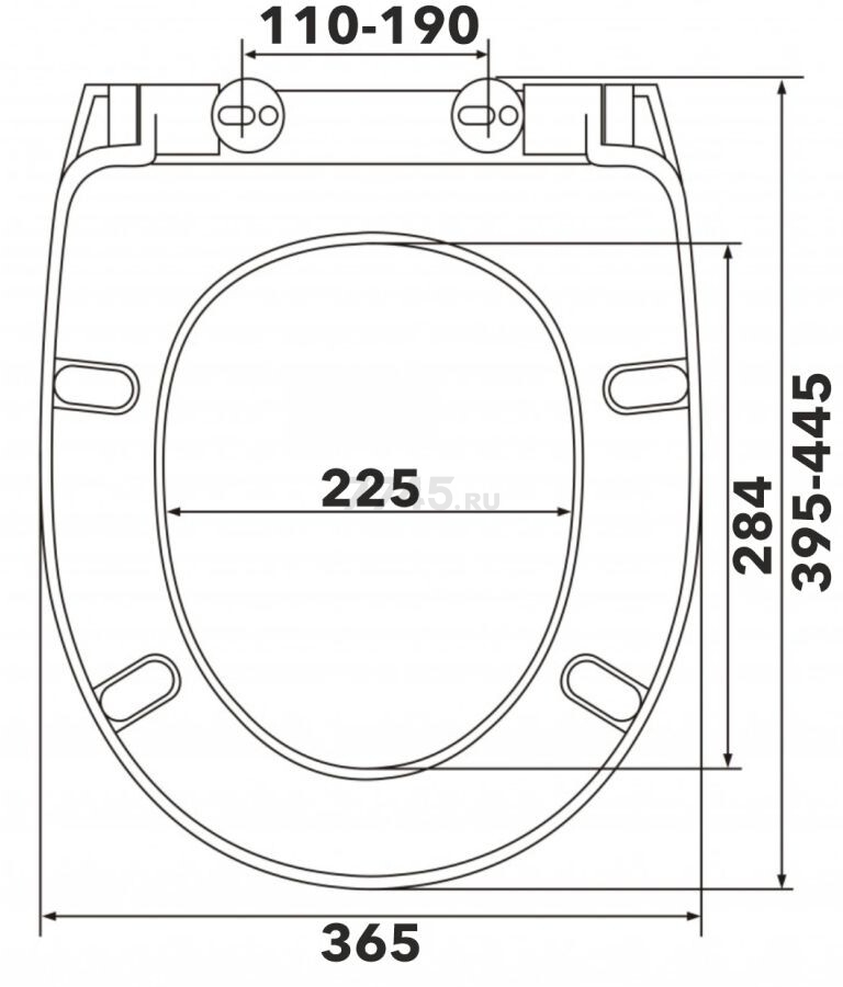 Сиденье для унитаза AV engineering TANK (AVE129621) - Фото 3