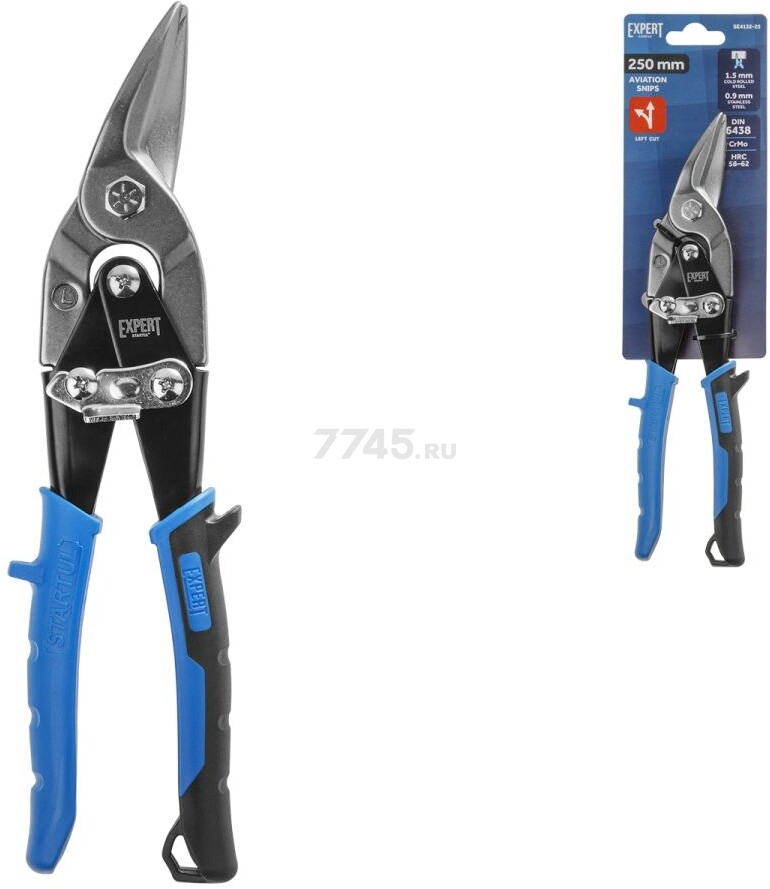 Ножницы по металлу 250 мм левый рез STARTUL Expert (SE4132-25) - Фото 2