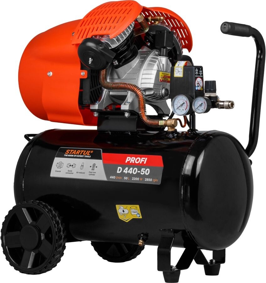 Компрессор STARTUL Profi D 440-50 коаксиальный (SG1512) - Фото 2