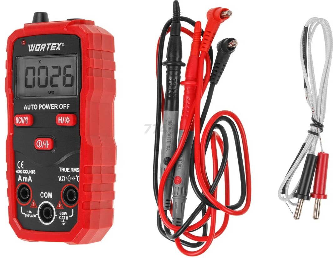 Мультиметр цифровой WORTEX AM 1009 (2323168)