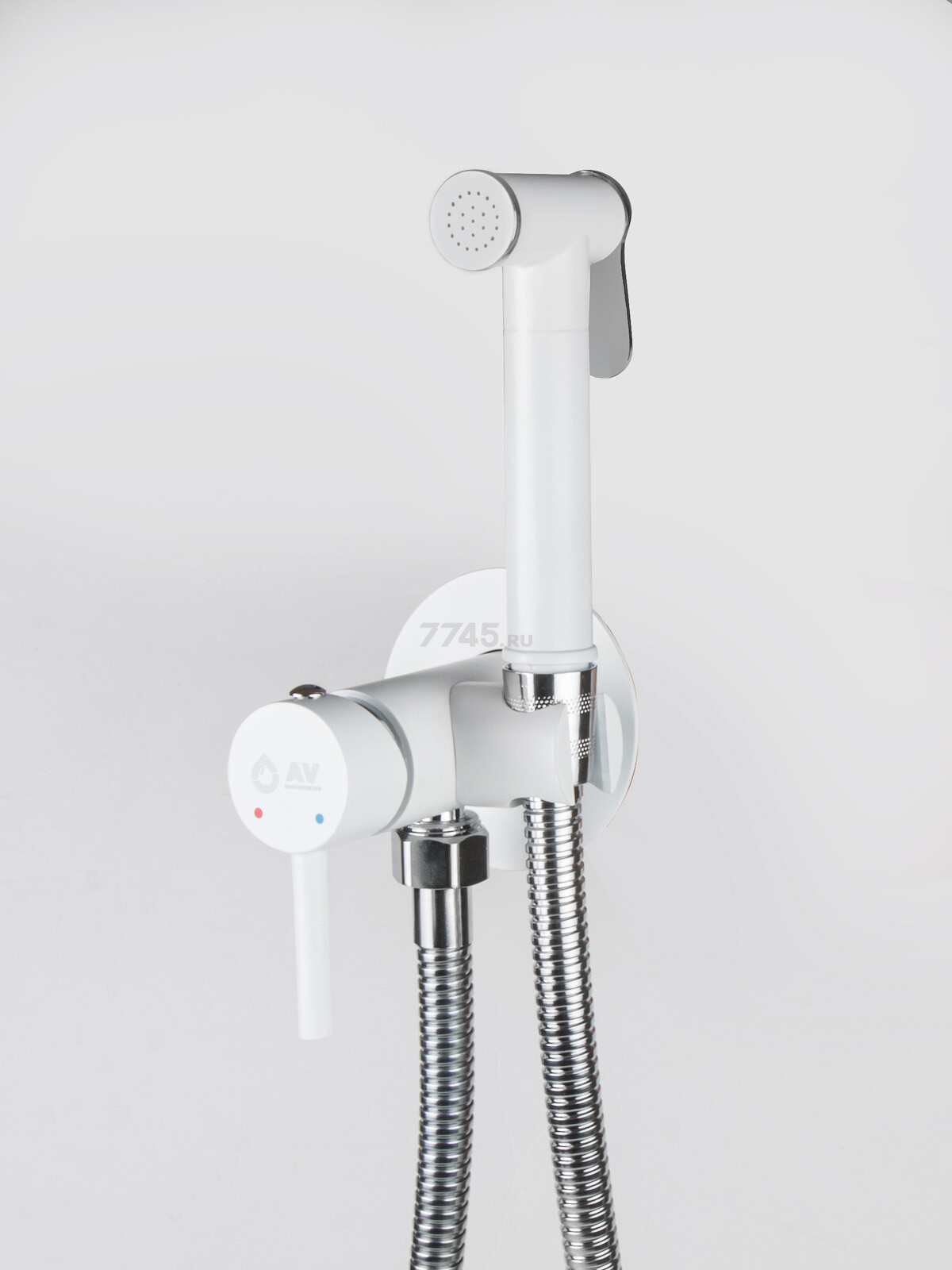 Смеситель для биде AV Engineering SETA D25-A белый (AVSET02WT)