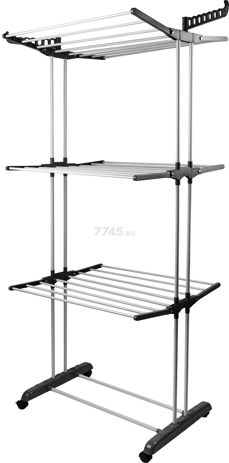 Сушилка для белья напольная PERFECTO LINEA серая (46-171961)