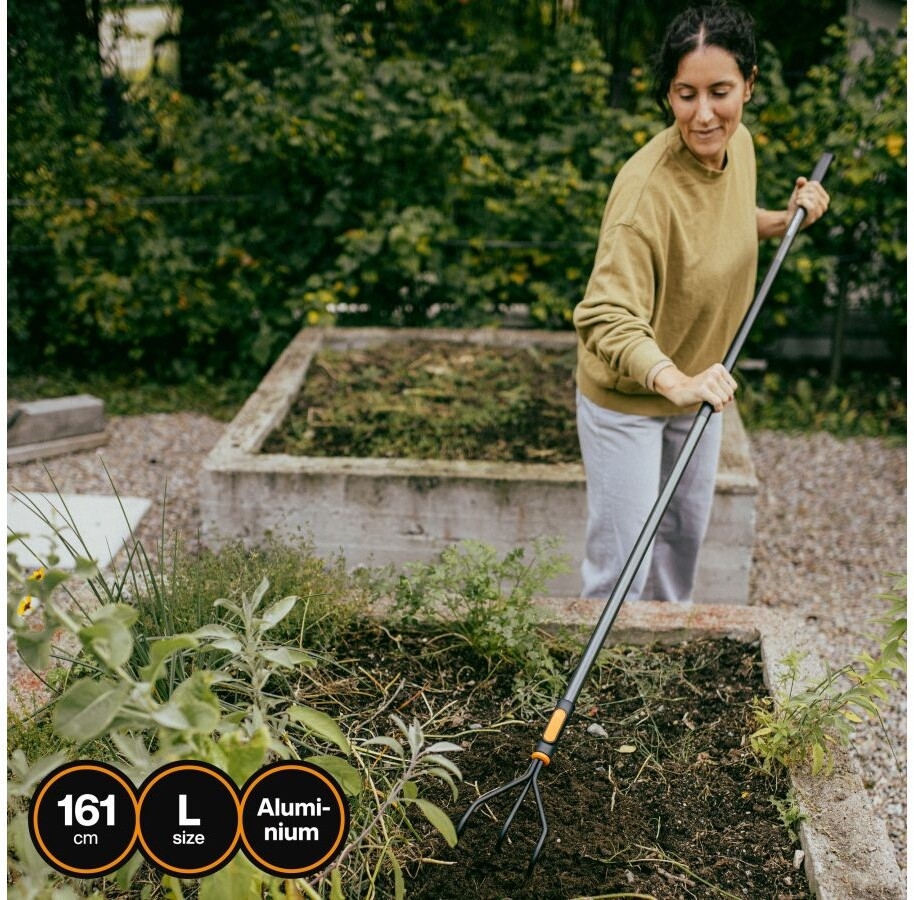 Черенок алюминиевый FISKARS OneClick L 161 см (1080547) - Фото 10