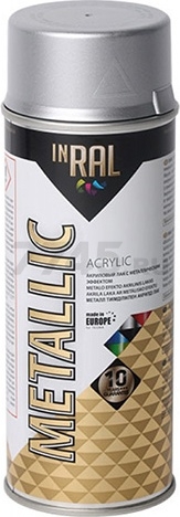 Краска аэрозольная INRAL Metallic Spray серебряный 400 мл (26-7-8-005)