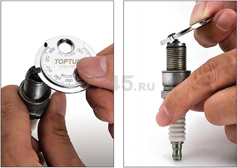 Приспособление типа "монета" для проверки зазора между электродами свечи TOPTUL (JDBU0210) - Фото 2