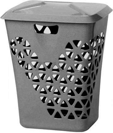 Корзина для белья 60 л IDEA Венеция мраморный (М2606)