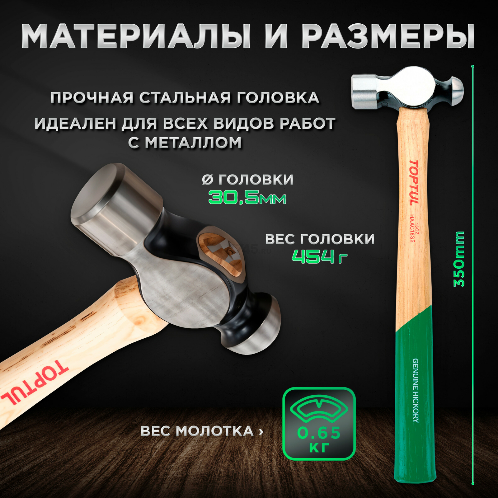 Набор инструментов 2 предмета TOPTUL (GBAT0201) - Фото 2