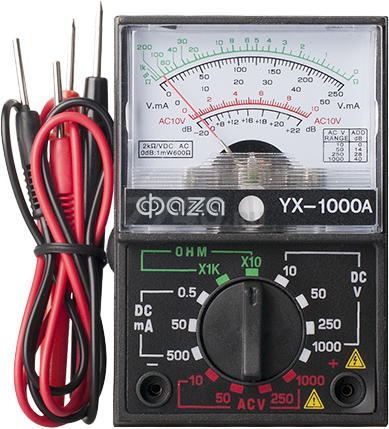 Мультиметр аналоговый ФАЗА YX-1000А (4895205000537)
