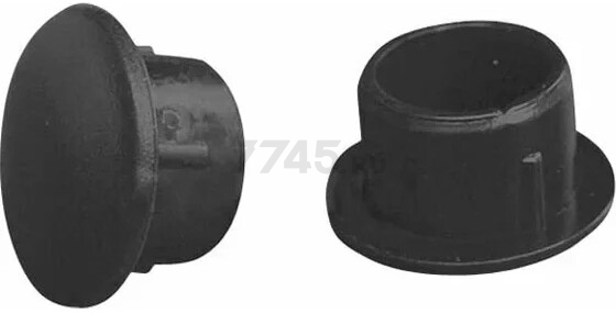 Заглушка под отверстие декоративная 12 мм черная STARFIX 30 штук (SMZ1-62534-30) - Фото 2