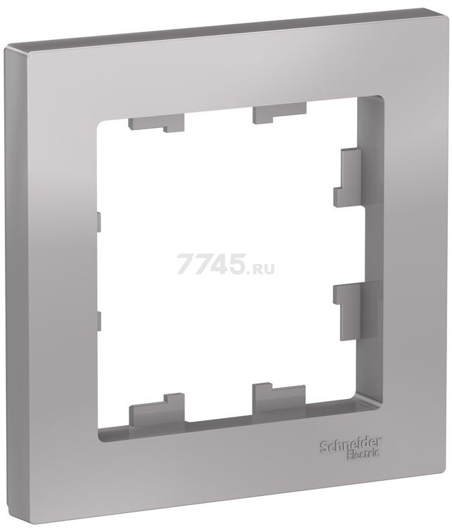 Рамка SYSTEME (SCHNEIDER) ELECTRIC AtlasDesign алюминий (ATN000301)