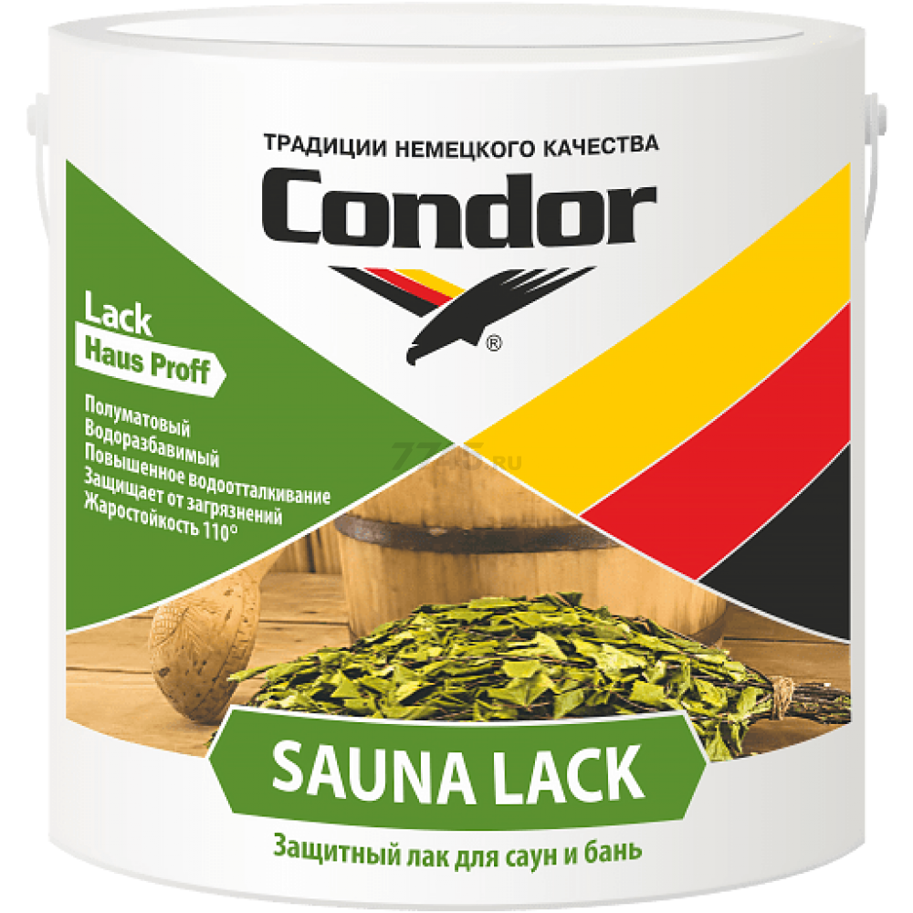 Лак акриловый CONDOR Sauna Lack 0,7 л