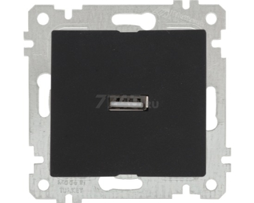 Розетка USB скрытая MUTLUSAN Rita черная (2200 448 0184)