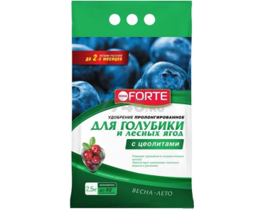 Удобрение минеральное BONA FORTE Для голубики и лесных ягод с цеолитами 2,5 кг (BF23010271)