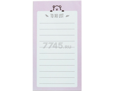 Блок для записи MESHU To Do List Dew pink dreams 8х15 см 50 листов проклеенный (MS_39254)