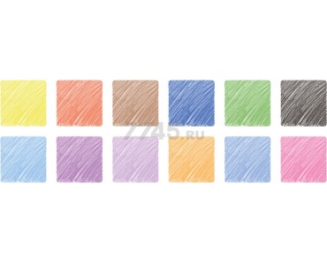 Карандаши цветные ARTSPACE Подводный мир 12 цветов заточенные (237346) - Фото 6
