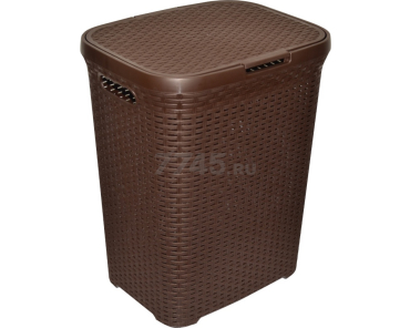 Корзина для белья VIOLET Ротанг коричневая 40 л 1840/01