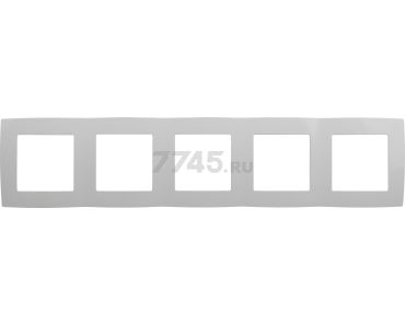 Рамка пятиместная ЭРА белый (12-5005-01)